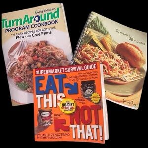 Set of 3 diet and nutrition books